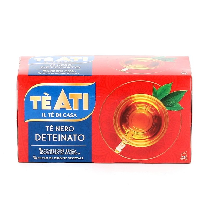 Té Nero Deteinato Ati 25 filtri - 37,5 g - Spesa Doc