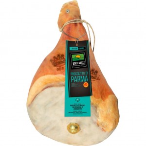 Prosciutto Crudo di Parma DOP Stagionato 16 Mesi con Osso Salumificio Dolcevalle - 10,77 Kg