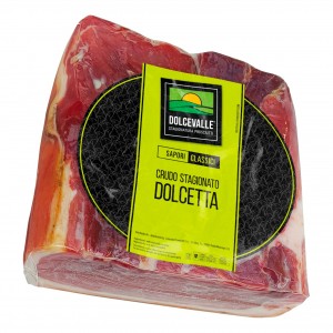 Prosciutto Crudo Stagionato con Cotenna Dolcetta Salumificio Dolcevalle - 2,5 Kg