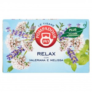 Tisana Relax Plus con Valeriana e Melissa 18 Pompadour - 39 g