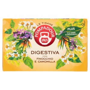 Tisana Digestiva Plus con Finocchio e Camomilla 18 Bustine Pompadour - 39 g