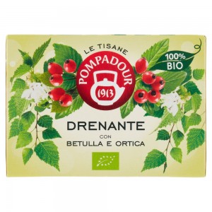 Tisana Drenante Bio con Betulla e Ortica 15 Pompadour - 30 g