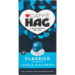 Caffè Classico Decaffeinato 10 Capsule Hag - confezione da 52 g