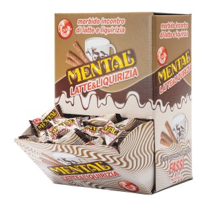 Caramelle Latte e Liquirizia Mental - 650 g