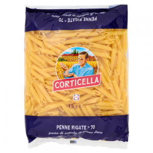Pasta Penne Rigate Corticella - confezione da 1000 g