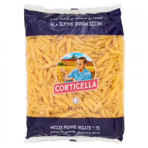 Pasta Mezze Penne Rigate Corticella - confezione da 1000 g