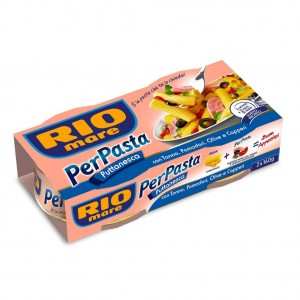 Per Pasta alla Puttanesca con Tonno, Pomodori, Olive e Capperi Rio Mare - 2 x 160 g