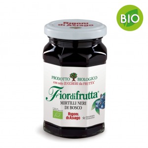 Confettura Fiordifrutta Bio Mirtilli Neri Rigoni di Asiago - 330 g