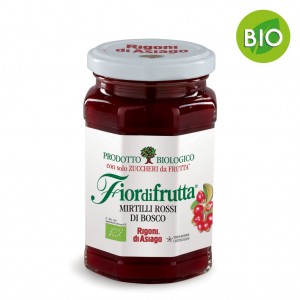 Confettura Fiordifrutta Bio Mirtillo Rosso Rigoni di Asiago - 330 g