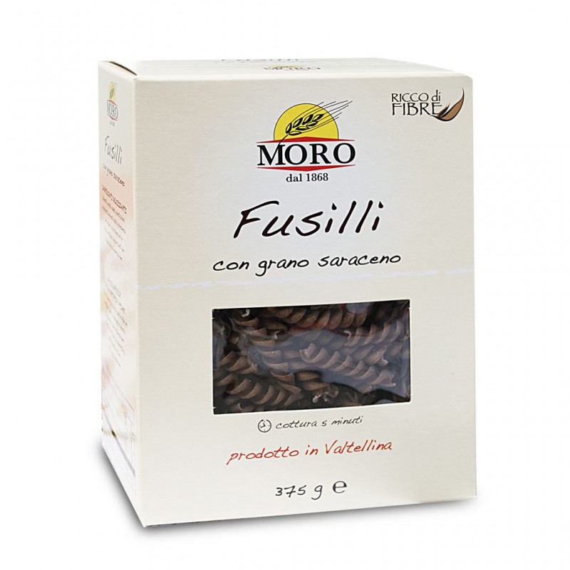Pasta Fusilli con Grano Saraceno Moro - confezione da 375 g - Spesa Doc
