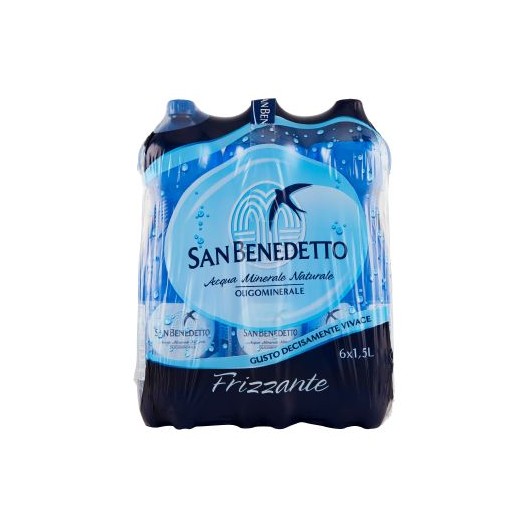 SAN-BENEDETTO - 1761 - Acqua minerale 1,5 l san benedetto frizzante in  conf. Da 6 bottiglie - 80008408