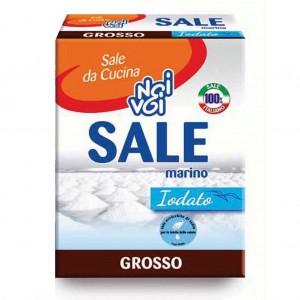 SALE DI SICILIA SALE GROSSO iodato Oro scatola 1 kg.