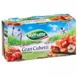 Polpa  Gran Cubetti  Valfrutta - 3 x 400 g