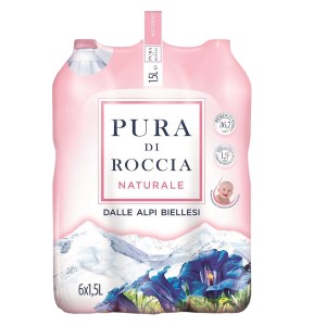Acqua Minerale Naturale Alpe Guizza - 6 Bottiglie da 2 LT - Spesa Doc