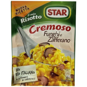 Risotto Cremoso Funghi e Zafferano  Star - 175 g